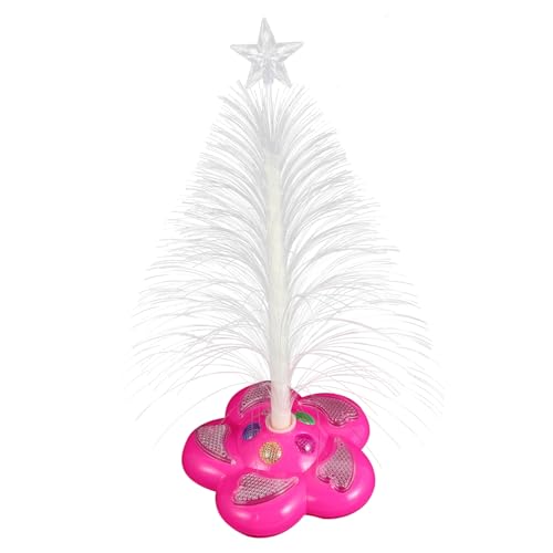 LIFKOME Fiber Optic Flash Christmas Tree Led Christmas Tree Lights Desk Lamp Fiber Optic Lamp Holiday Decor Random Color