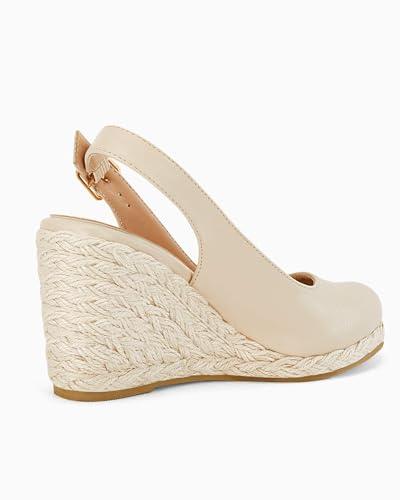 Image of Womens Espadrilles Wedge Sandals Closed Toe Slingback Wedges Pumps Platform Heeled Sandal