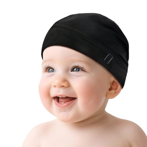 Baby Silky Satin Bonnet for 0-6 Months -Adjustable Infant Hair Care Sleep Cap