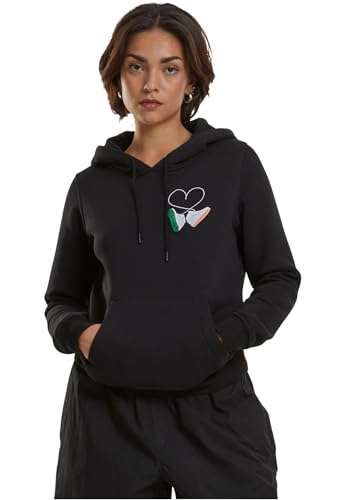 Sweat à capuche femme pull hoodie confortable coton brodé Mister Tee MT2487