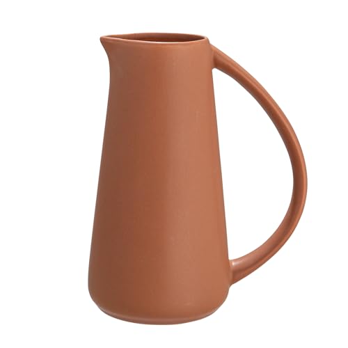 Pichet moderne grès terre cuite mate carafe à eau Bloomingville - 5