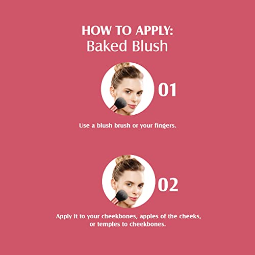 Image of Glam21 Baked Blusher | Highly Pigmented, Long Lasting | Illuminating Glow Finish | Smooth & Blendable Texture |Stays up to 8 hours | For All Skin Types | 6gm | Shade-12