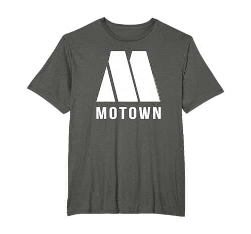 Official Motown Records White Logo Soul Retro Vintage T-Shirt
