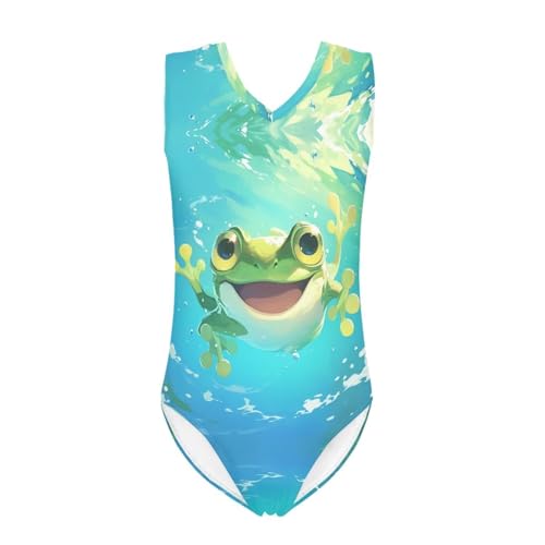Image of Girls Swimsuit 3-14Y One Piece Swimwear Sleeveless Girls Bathing Suit