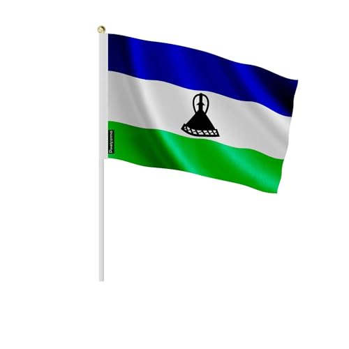 Mini drapeau Lesotho 30x45cm lot de 100 pièces drapeau de table fête