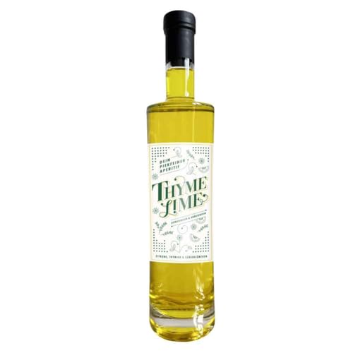 Birgitta Rust Piekfeine Brände - ThymeLime Apero 0.7L - 15% Vol. zitrusfrischer Likör mit Thymian, Zitrone & Gänseblümchen für spritzig-leichte Genussmomente