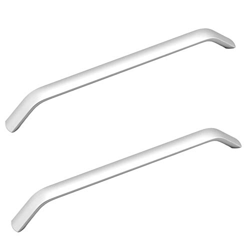Dreneco 2 Pack Aluminum Alloy Kitchen Cupboard Handles Cabinet Handles Drawer Pulls Cupboard Knobs 192mm (Silver)