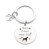 Pitbull Gifts for Women - Pitbull Dog Gifts Funny Keyring Keychain Gift for Women Christmas Mother's Graduation Birthday Friendship Gift for Pitbulls Dogs Lovers Sister Daughter Coworker Niece