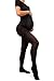 sofsy Opaque Maternity Tights - Super Comfortable Support Pantyhose for All Stages of Pregnancy Tights 50 Den [Made in Italy] Black 3 - Medium