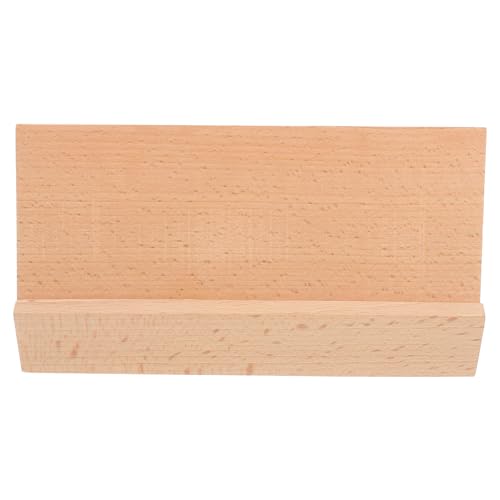Soporte de tarjetas de madera para decorar oficinas modernas y organizar notas en el hogar
