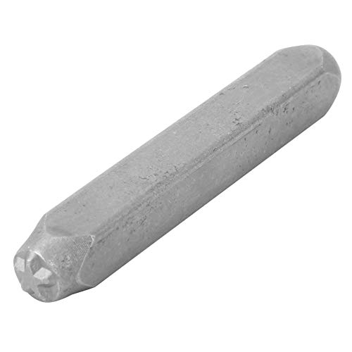 RiToEasysports Estampilla Profesional en Forma de Acero Chrome Vanadium 6 Mm de Ancho para Cuero de Escultura de Metal