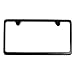 Gloss Black Powder-Coated Premium 304 Stainless Steel License Plate Frame Kit 2 Hole Bracket Anti-Theft Security Model Rust Free USA and Import Vehicle Hardware Included by DFDM National