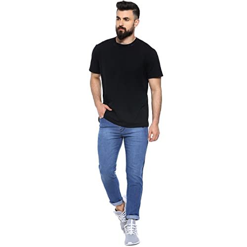 Image of CAHOOT Men's Denim Jeans for Regular Wear | Denim Fabric | Slim Fit | Jeans Crafted with Comfort Fit and High-Performance for Everyday Casual Wear