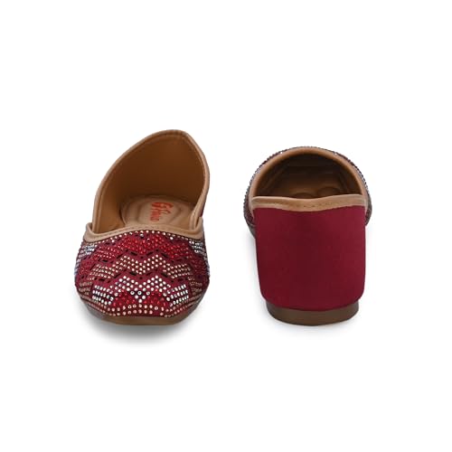 Image of Flavia Womens Flv07 Ballet Flat | Ethnic Shoes | Wedding Footwear | Fashionably Stylish for Everyday wear