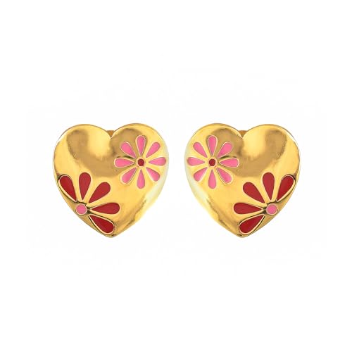 Blossom Heart Stud Earrings