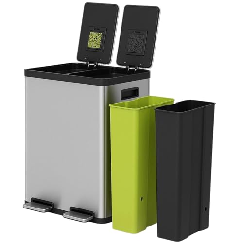 Simpli-Magic 16 Gallon (60L) Step Trash Can –...