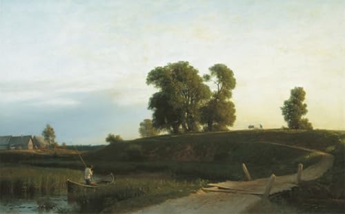 Peinture Vue de Lakhta par Lagorio - Tableau Impression de Saint-Pétersbourg Déco Chambre 60x90cm