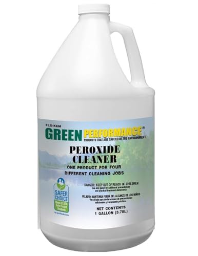 FLO-KEM Peroxide Cleaner GP107 - Removes Grease and Grime from all Washable Household Surfaces and Deoderizes as it Cleans - Safer Choice Certified - 1 Gallon