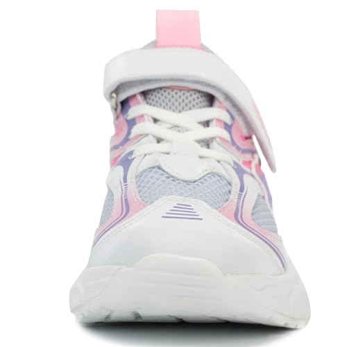 Kids Sneakers for Boys Girls Mesh Breathable Running Shoes Hook and Loop Lightweight Athletic Casual Shoes3