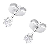 HSP ピアス サージカルステンレス 金属アレルギー対応 3mmジュエル ラウンドCZ シンプル キュービックジルコニア 1ペア クリスタル メンズ レディース