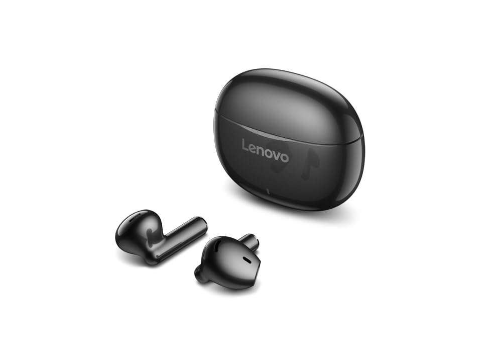 Image of Lenovo E310 True Wireless Stereo Earbuds Bluetooth 5.3 ENC Noise-Cancelling Ear Buds with 13mm Speaker Type-C Charging 20h Battery Life for Music Calls Comfortable Fit Wireless Earbuds - Black