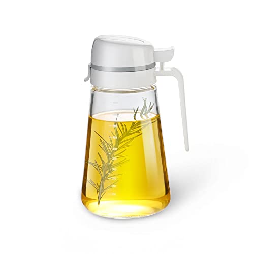 Meterga Oil Dispenser Bottle, 22oz Glass Oil Bottle with Scale, Kitchen by Meterga - Used condition - US$12.94