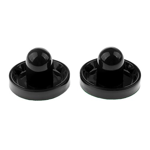Preisvergleich Produktbild perfk 2X Airhockey Griff / Pusher, Größen Wählbar - Schwarz, Mittel
