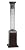 Fire Sense 62224 Square Flame Patio Heater 46,000 BTU Outdoor Propane Heater with Wheels For Residential - Hammered Bronze Finish