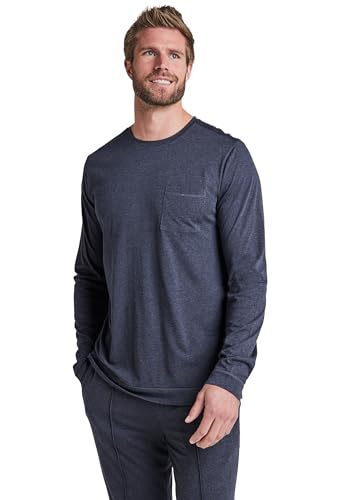 Chemise à manches longues nuit et jour Jockey pour homme en coton bleu