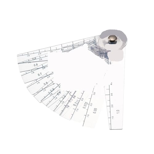 Calibrador de Espesor 14 en 1, Plástico 0.05-1mm Métrico miniatura 2