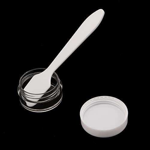 ZOENHOU 100 Pack 5 Gram Empty Cosmetics Container with Lids, Clear Round Smaple Pot Jar Plastic for Beads Earrings, Creams - Image 4