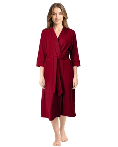 NY Threads Luxuriöser, leichter Damen-Bademantel/Frauen Morgenmantel aus...