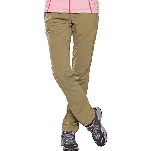 JOMLUN Damen Outdoorhose Wanderhose Leichte Schnell Trockend Trekkinghose Wasserdicht Atmungsaktiv Sommer Hosen für Camping Cover