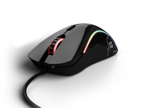 Image of GLORIOUS Gaming Model D Wired Gaming Mouse - 68g Superlight Honeycomb Design, RGB, Ergonomic, Pixart 3360 Sensor, Omron Switches, PTFE Feet, 6 Buttons - Glossy Black