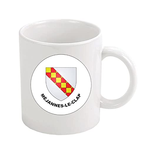 TAZA ESCUDO HERALDICO MEJANNES-LE-CLAP GARD FRANCE