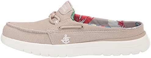 Skechers womens On-the-go Flex Canvas Mule Boat Shoe, Taupe, 5.5 US | Image 7