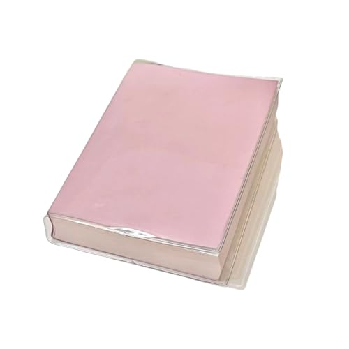 ノート クラシックノートブック 無地 シンプル DIY可能 学生 男の子 女の子 メンズ レディース 日記 記事 日記帳 文房具 進学 社会人用 セミA6 厚目 4色展開 約11*14.5cm (ピンク)