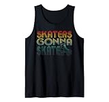 Skaters Gonna Skate: este gráfico retro con un par de zapatos de patinaje es para cualquier persona que tenga un par de patines rodantes. Ideal para cualquier persona a la que le guste llevar zapatos de patinaje o botas en una pista de ruedas o arena. Ideal para una fiesta temática de patinaje sobre ruedas.