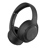 Riwbox Hybrid Active Noise Cancelling Headphones,Wireless Over Ear Bluetooth Headset,60H Playtime,Hi-Res Audio, Foldable,Bluetooth V5.4,Comfort&Immersion for Work,Commuting (Black)