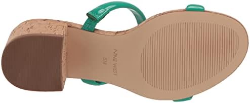 Nine West Women's TAE Heeled Sandal, Emerald Green 300, 7 | Image 3