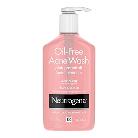 Neutrogena Oil-Free Salicylic Acid Pink Grapefruit Pore Cleansing Acne Wash Cover