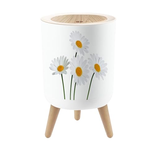 Caneca de basura redonda con tapa y patas 7L