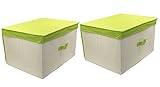ESYLIFE Foldable Storage Containers for Clothes Storage Boxes with Lids ,Set 2