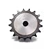 1Pcs 05B Chain Drive Sprocket 16 17Tooth Carbon Steel Chain Gear Teeth Pitch 2.8mm Industrial Sprocket Wheel(16 Teeth)