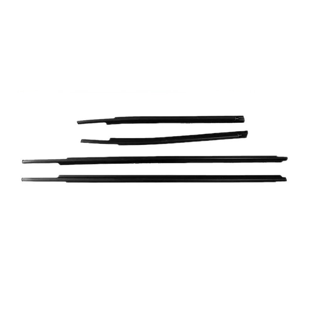 Mltlkppvng For 2 Doors Car Seal Strip For Toyota For Tundra Crew Max/Double Cab 2/4 Doors 2007-2019 Outer Window Weatherstrip Glass Seal Belt Trim Sealing Rubber Strips(For 2 Doors)