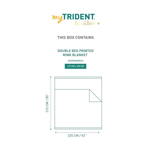Image of MYTRIDENT His and Her Double Blanket, Checkmate
