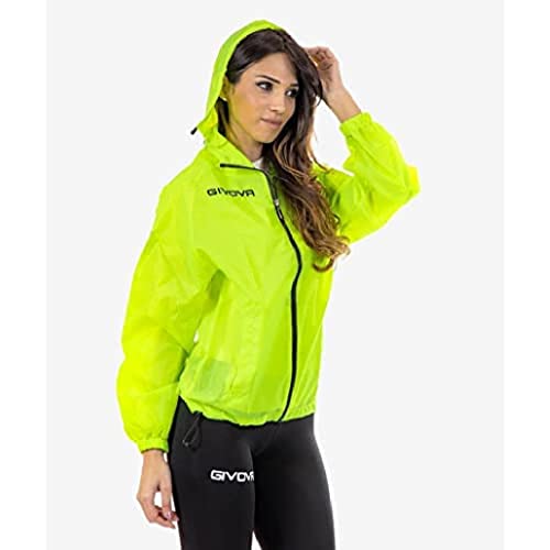 Givova Herren Rain Basico Jacke, gelb fluo, L EU
