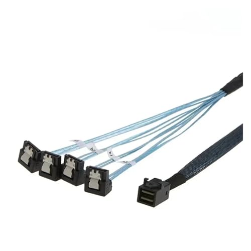 Cable interno S-AS SFF-8643 a 4 SATA 7pin 50cm 100cm miniatura 6