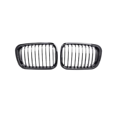 Rejilla frontal negra de acabado brillante con protector integrado para Serie 3 E46