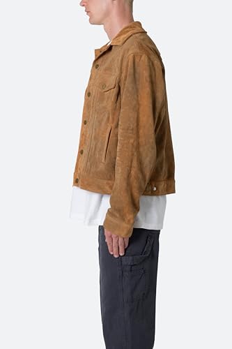 Image of mnml Men's Mnml Men's Suede Trucker Jacket